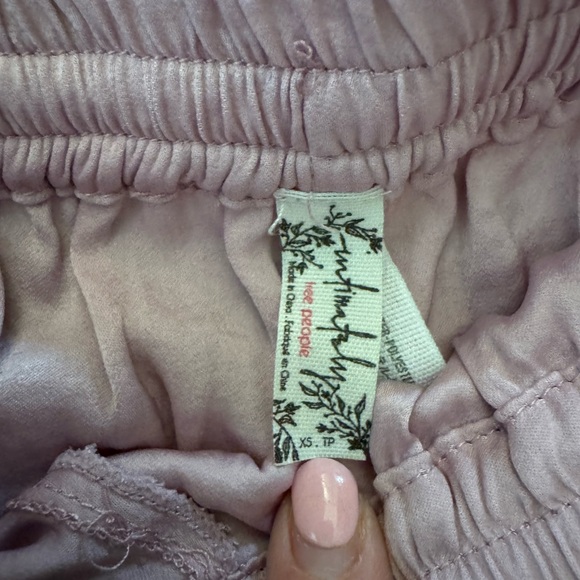 Free People Intimates Lilac Flowy Shorts - Size XS - Picture 2 of 3